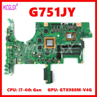 G751JY Notebook Mainboard For Asus G751 G751J G751JY Laptop Motherboard With i7-4th Gen CPU GTX980M-V4G GPU