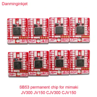 ink cartridge SB53 permanent chips for mimaki JV300 JV150 CJV300 CJV150 JV300 plus auto reset chip solvent printer