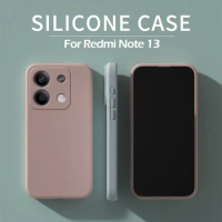 Redmi Note 13 Note13 Pro Case Square Liquid Silicone Soft Cover For Xiaomi Redmi Note 13 Note13 Pro Plus 5G Note13Pro Phone Case