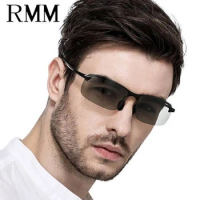 Six-color driving photochromic men's fashion polarized sunglasses smart metal outdoor glasses