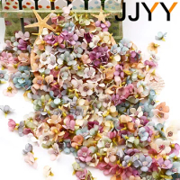 50Pcs Multicolor Daisy Flower Heads Mini Silk Artificial Flowers for Wreath Scrapbooking Home Wedding Decoration