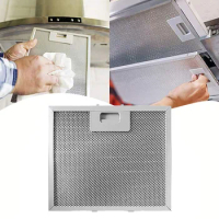 1pcs 400x300mm Silver Cooker Hood Filters Metal Mesh Extractor Vent Filter Metal Grease Filter For Range Hood Accessories