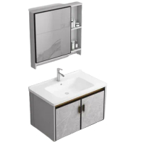 Washbasin Bathroom Cabinet Nordic Mirror Organizer Storage Bathroom Cabinet Shower Large Armoire De Rangement