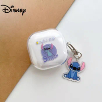 Disney Stitch StellaLou LinaBell Earphone Case for Samsung Galaxy Buds Live Samsung Buds 2 Pro Cute Transparent Headphone Cover