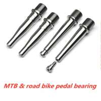 Mountain bike road bike titanium pedal axle for look MTB road bike pedal titanium bearing