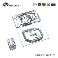 Bykski Back Plate Full Copper Water Cooling Block Kit For NVIDIA Geforce RTX 3090 FE Founders Editio