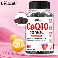 CoQ10 Softgels, Didacat, Ultra CoQ10 200mg, Antioksidan, untuk Kesihatan Jantung dan Pengeluaran Ten