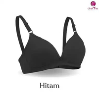 Chelyne BH Wanita B389 Full Cup Bra Spandeks Lycra Tanpa Kawat Penyangga - Daily Bra 36/42. Size 42/