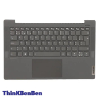 BE Belgian Black Keyboard Upper Case Palmrest Shell Cover For Lenovo Ideapad 5 14 14IIL05 14ARE05 14ALC05 14ITL05 5CB1A14182