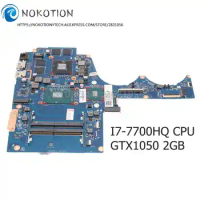 NOKOTION For HP Pavilion 15-AX 15-BC Laptop Motherboard 914772-601 914772-001 DAG35DMBAD0 G35D DSC GTX1050 2GB SR32Q I7-7700HQ