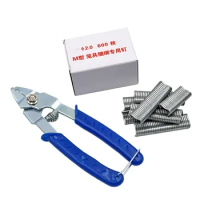 Clamp Mesh Hog Chicken Cage And Animal Fencing Wire Tool Pliers d Staples Ring Clips 600pcs