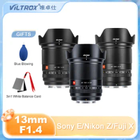 Viltrox 13mm F1.4 Auto Focus Ultra Wide Angle Camera Lens for Sony E a7miv A6600 A7III a7siii Fujifilm X xs10 xt30 Nikon Z Z6 z8