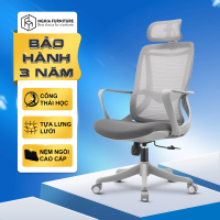 Ghế công thái học Nghia furniture Niko,Nâng hạ, ngả lưng, nệm cao cấp, bảo hành 3 năm