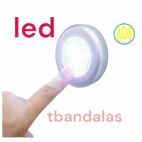 lampu senter led tempel 3 mata emergency darurat baterai push on off