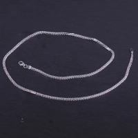 New Arrival 18K White Gold Necklace Chain AU750 Gold Wheat Chain Necklace