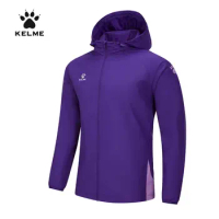Kelme Sports Windbreaker Men's And Women's Hooded Waterproof And Windproof Football Outdoor Training Running Jacket