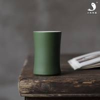 咖啡杯陶瓷景德鎮家用歐式杯子簡約隨手杯帶勺創意馬克杯青竹禮盒1入