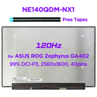 14.0 Laptop LCD Screen NE140QDM-NX1 NE140QDM-NX2 for ASUS ROG Zephyrus G14 GA402RJ GA402RK 2560x1600 120Hz Display Panel 40pins