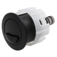 1Pcs Toilet Flush Button Round Head Dual Toilet Push Button Cistern Flush Replacement Parts For Ideal Cistern Tank Black