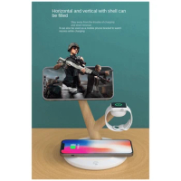 Magnetic Wireless Charger 3 In 1 Stand For Iphone 14/15 Wireless Charging Station For Apple Watch S1-S7/
