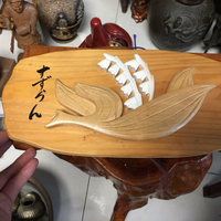 日本回流木雕版畫，純實木，品相好，局部輕微小壓痕，尺寸：35