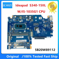 For Lenovo Ideapad S340-15IIL Motherboard With SRGKL I5-1035G1 I7-1065G7 CPU 4G RAM 5B20W89112 5B20W89105 LA-H103P DDR4