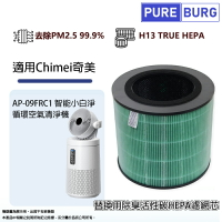 適用Chimei奇美AP-09FRC1智能小白淨 循環 空氣清淨機替換用除臭高效活性碳HEPA 3合1複合式濾網芯