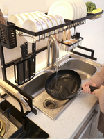 廚房置物架不銹鋼水槽置物架家用水池碗碟收納架放碗架瀝水架刀架