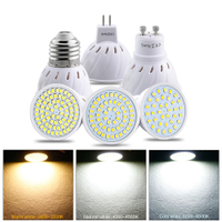 10Pcs 4W 6W 8W LED Lamp E27 GU10 MR16 ACDC 12V 24V Led Bulb Light gu5.3 m r 16 Led Spotlight 220V 110V 2835SMD Led Lighting