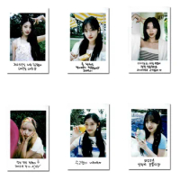 6Pcs/Set Kpop IVE A Dreamy Day Member Selfie Postcards Liz Wonyoung Gaeul Two Sides Photocards Boys Girls Fans Birthday Gifts