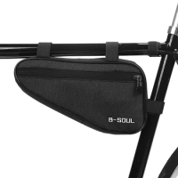 Excellent Material Bike Bicycle Bag Waterproof Triangle Bike Bag Front Tube Frame Bag Mountain Bike Triangle Pouch Frame Holder