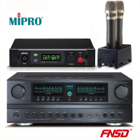 FNSD 華成ES-205A 數位混音擴大機+ MIPRO嘉強 B-49 充電式無線麥克風 歡唱優惠套組