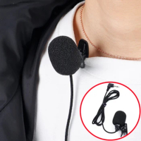 3.5mm Mini Studio Speech Microphone Clip On Lapel For PC Laptop Mobile Phone Universal Use Hands Free Mic Portable Microphones