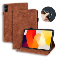 Funda For Redmi Pad Se 2023 11 inches Case Emboss PU Leather TPU Inner Wallet Cover For Coque Redmi Pad Se Case Cover Capa