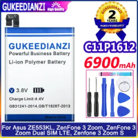 GUKEEDIANZI C11P1612 Battery For ASUS Zenfone 4 Max Pro Plus ZC554KL X00ID 5.5" 6900mAh High Capacity +Tools