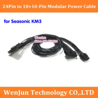 High quality 24" 24Pin to 18+10-Pin Modular Power Supply Adapter cable for seasonic KM3 Series