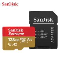 SanDisk Extreme Micro SD Card 32GB 64GB Memory Card 128GB UHS-I U3 V30 A2 4K Micro SD 256GB 400GB TF/SD Card Class 10 SDHC SDXC
