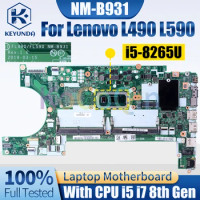 NM-B931 For Lenovo L490 L590 Notebook Mainboard i5-1035G1 5B20S43830 Laptop Motherboard Full Tested