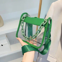 Transparent Bag Wholesale 2023 New Fashion Waterproof PVC Jelly Bag Women's Crossbody Bag Mini Phone Bag