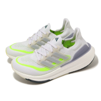 【adidas 愛迪達】慢跑鞋 Ultraboost Light W 女鞋 白 螢光黃 襪套 馬牌輪胎大底 運動鞋 愛迪達(IE1775)