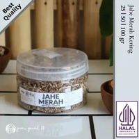 Jahe Merah Kering - Rempah Kering Kualitas Premium by Jamu Gendul 88 100 gram in Jar