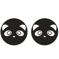 Electric Bike Accessories Rearview Mirror Panda Sticker Reflective Decals for Niu N1 N1s