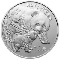 2004 China Panda Silver Coin Real Original 1oz Ag.999 Silver Commemorative World Collect Coins