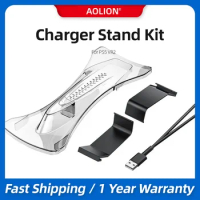 Aolion Charger Stand Kit for PS5 VR2 Charging Accessories for PS VR2 Console Charging Cable Headset Bracket Holder for PS5