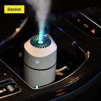 Baseus New Car Air Humidifier Wireless Car Oil Diffuser Air Purification Ambient night light Ambient Light USB Mute Humidifiers