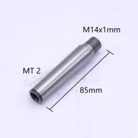 MT 2 MT2 M14x1mm M14 Spindle Shaft Length 85mm for Mini Lathe Chuck Cartridge K01-65 K02-65 K02-50 K01-63B DIY Lathe