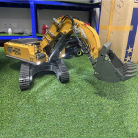 In Stock KABOLITE K970 200 RC 1/14 Hydraulic Excavator Model with Sound and Light Group High-end Simulation Metal Boy Toy Model