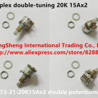Original new 100% 6-273-21-20K15Ax2 double potentiometer double-tuning 20K 15Ax2 (SWITCH)