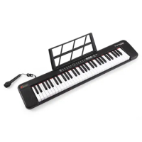61-Key Electronic Piano Multifunctional 61 Keys Piano Keyboard Portable Musical Instrument Illuminated Keyboard Digital Piano