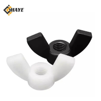 M3 M4 M5 M6 M8 M10 M12 Nylon White Black Pp Castellated Nut Wing Nuts Butterfly Eared Thumb Nut